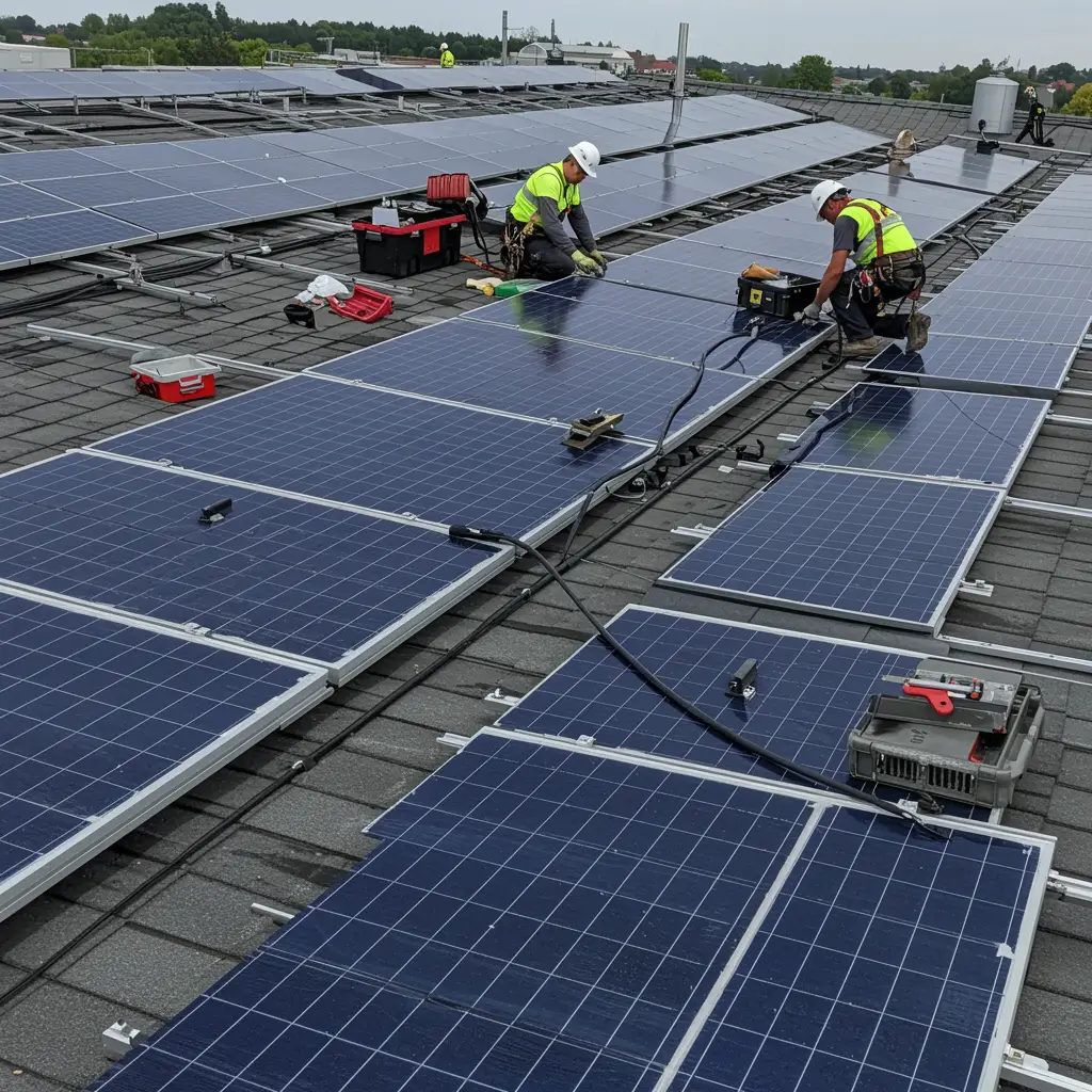 home solar installation in Kerala